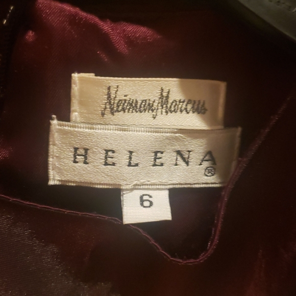 Neiman Marcus Helena Taffeta sleeve holiday dress - Picture 5 of 6